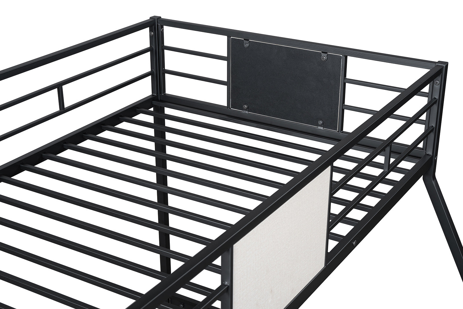 MOLTON - Twin/Full Metal Bunk Bed (K/D), Black - FM-BK904BK-TF