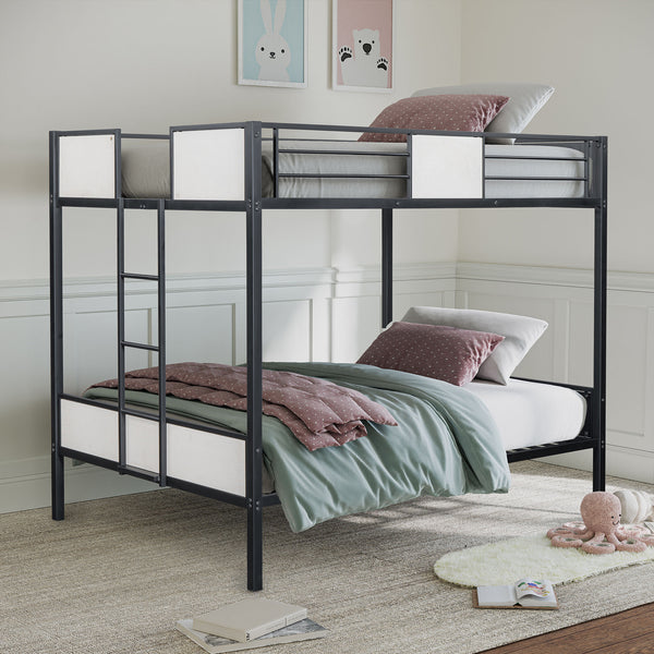 MOLTON - Full/Full Metal Bunk Bed (K/D), Black - FM-BK902BK-FF
