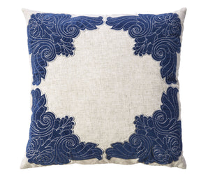 BETH - 20" X 20" Pillow, Natural & Indigo (2/CTN) - PL8009-2PK