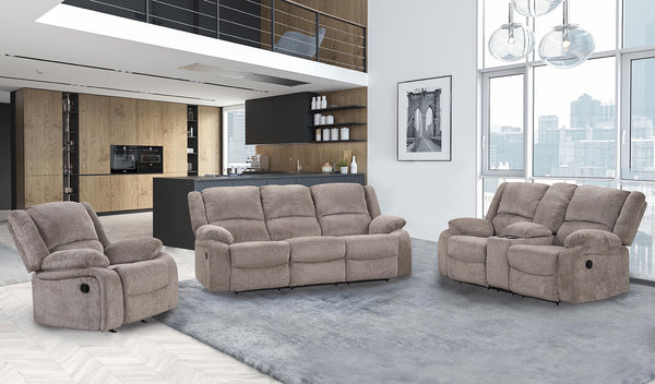 COSIMO - Sofa + Loveseat - NX6003GY-2PC