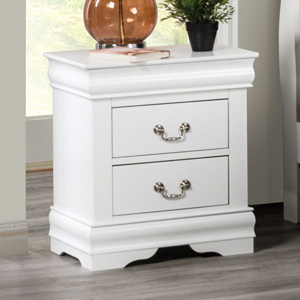 LOUIS PHILIPPE - Nightstand, White - FM7866WH-N