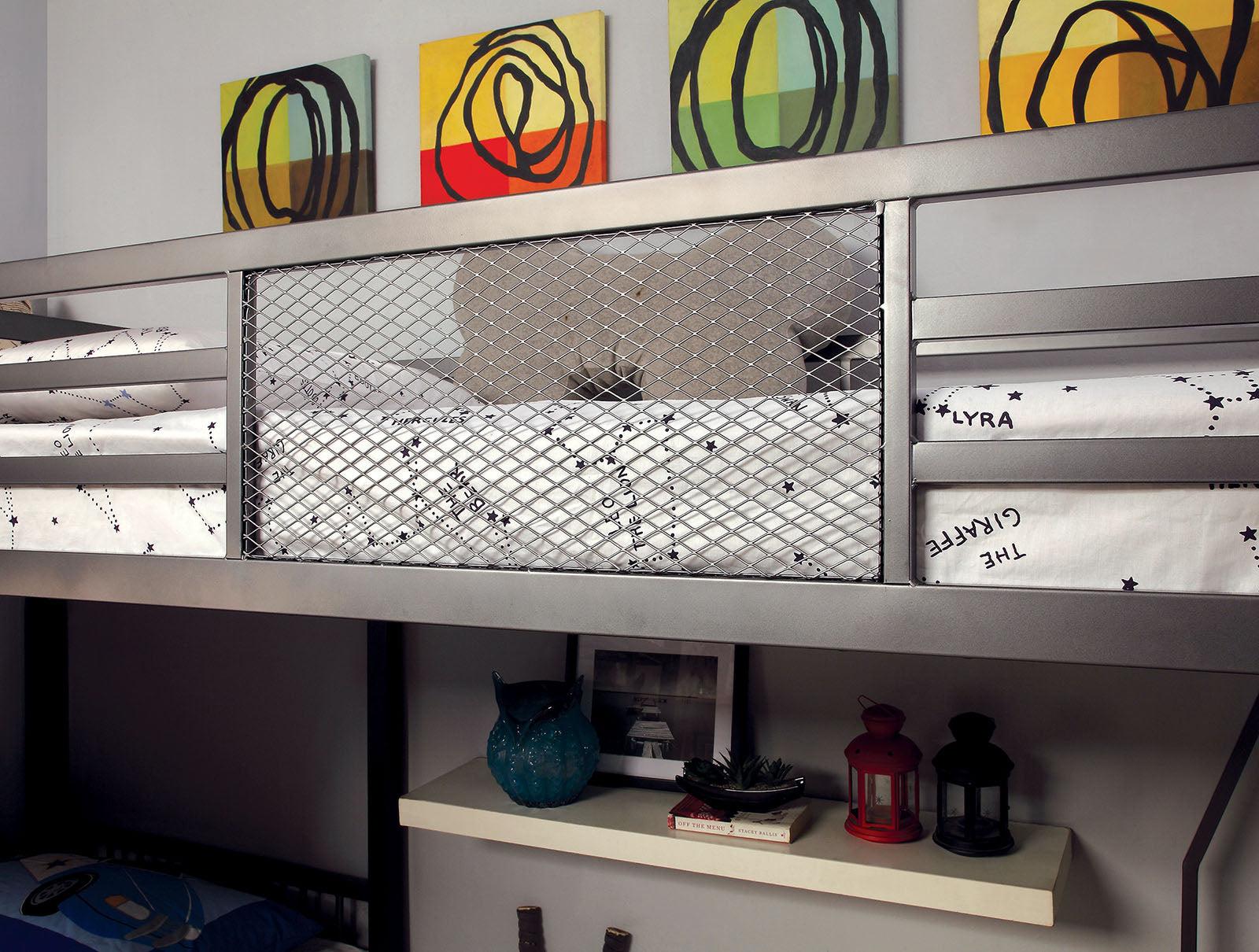 BALLARAT - Triple Twin Bunk Bed w/ Desk - CM-BK1049