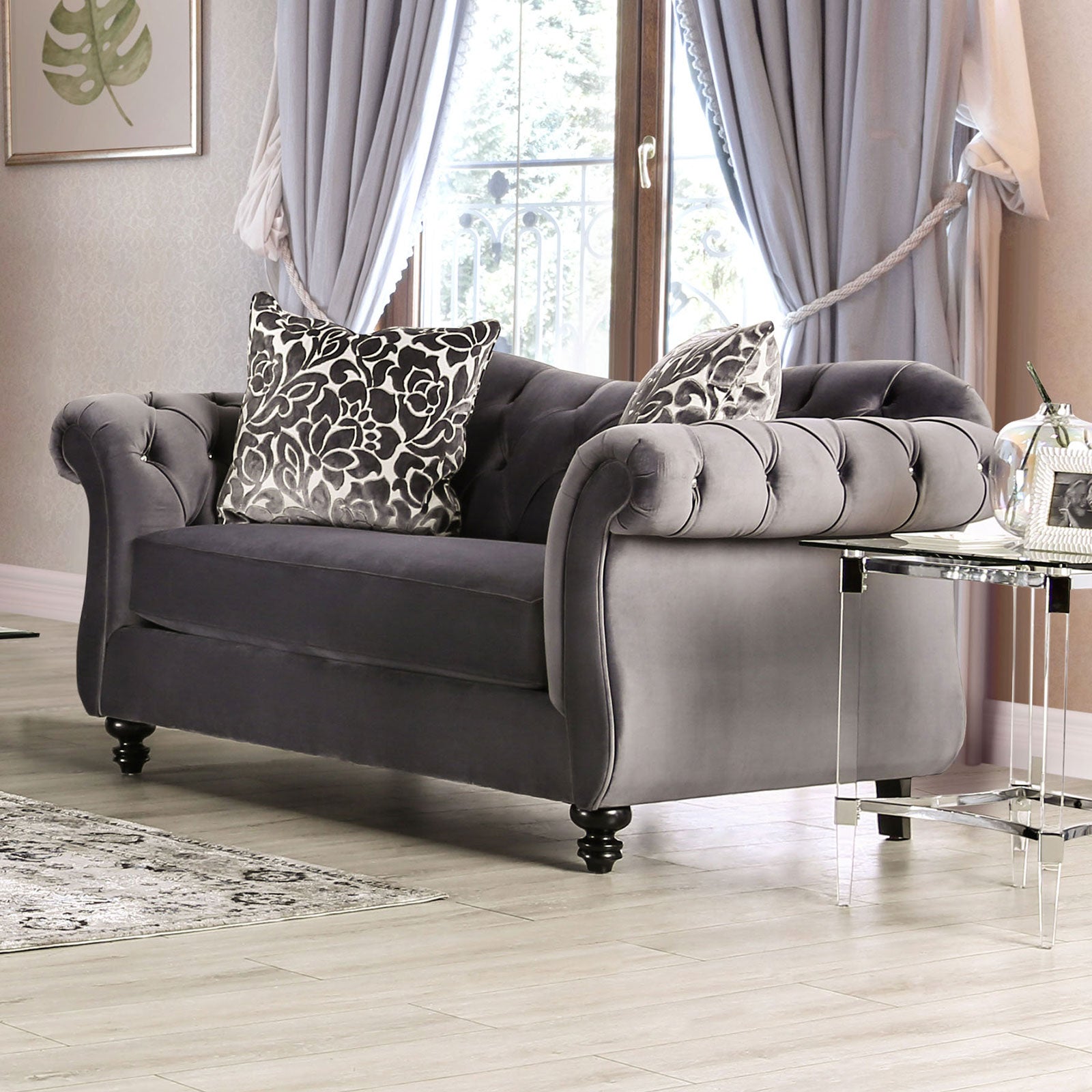 ANTOINETTE - Loveseat, Gray - SM2229-LV