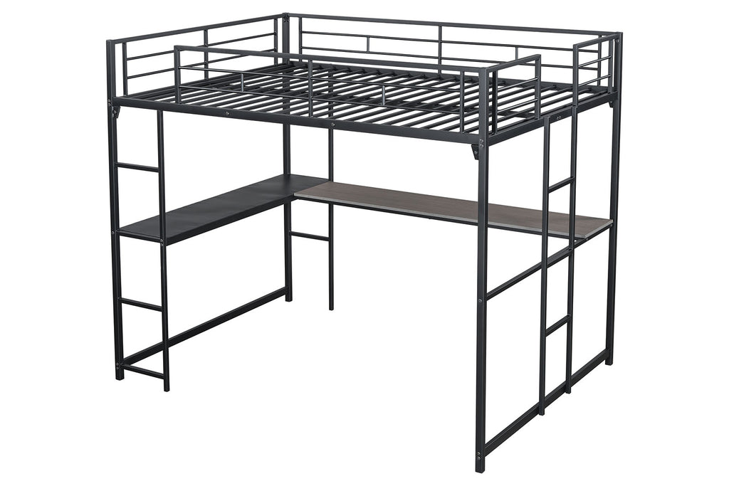 CYBILL - Full Loft Bed, Black - FM-BK905BK-F-BED