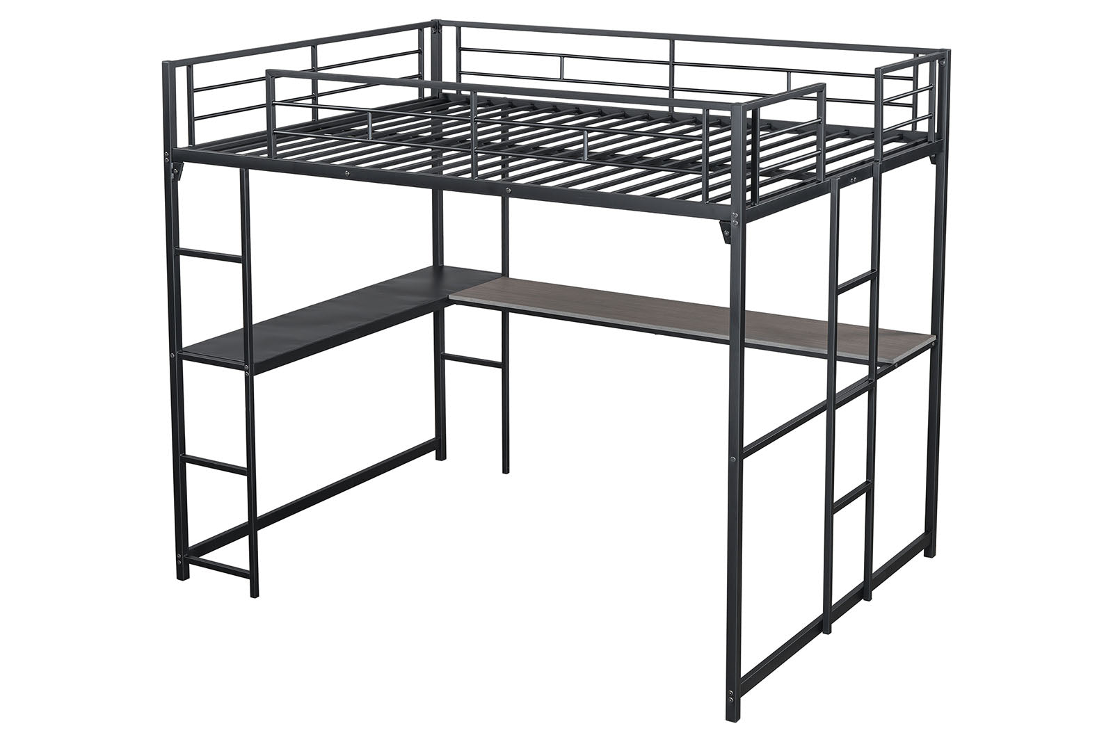 CYBILL - Full Loft Bed, Black - FM-BK905BK-F-BED