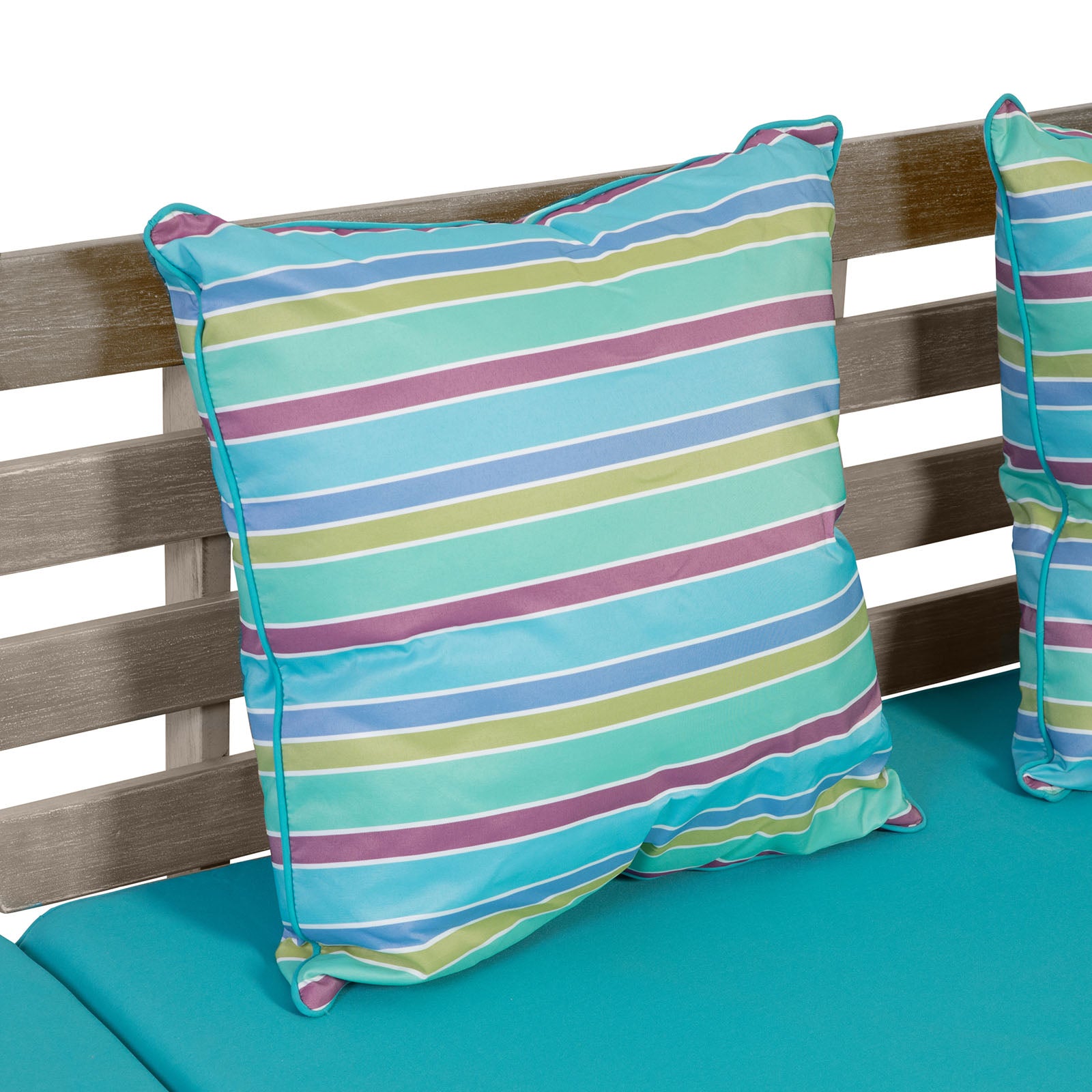MAUI - Convertible Sofa Daybed, Gray/Turquoise - GM-1015
