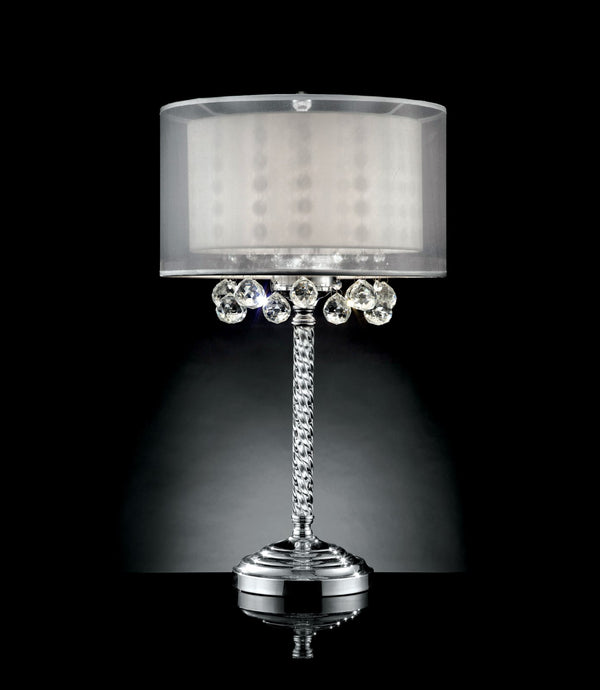 LILA - 30"H Table Lamp, Hanging Crystal - L9149T