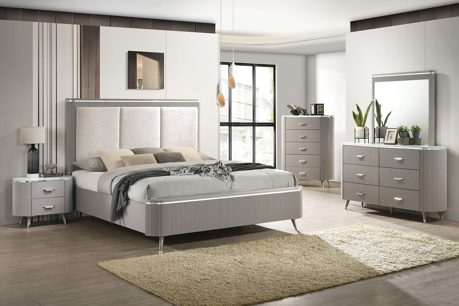 ALDRIDGE - Mirror, Light Gray - FM7243GY-M