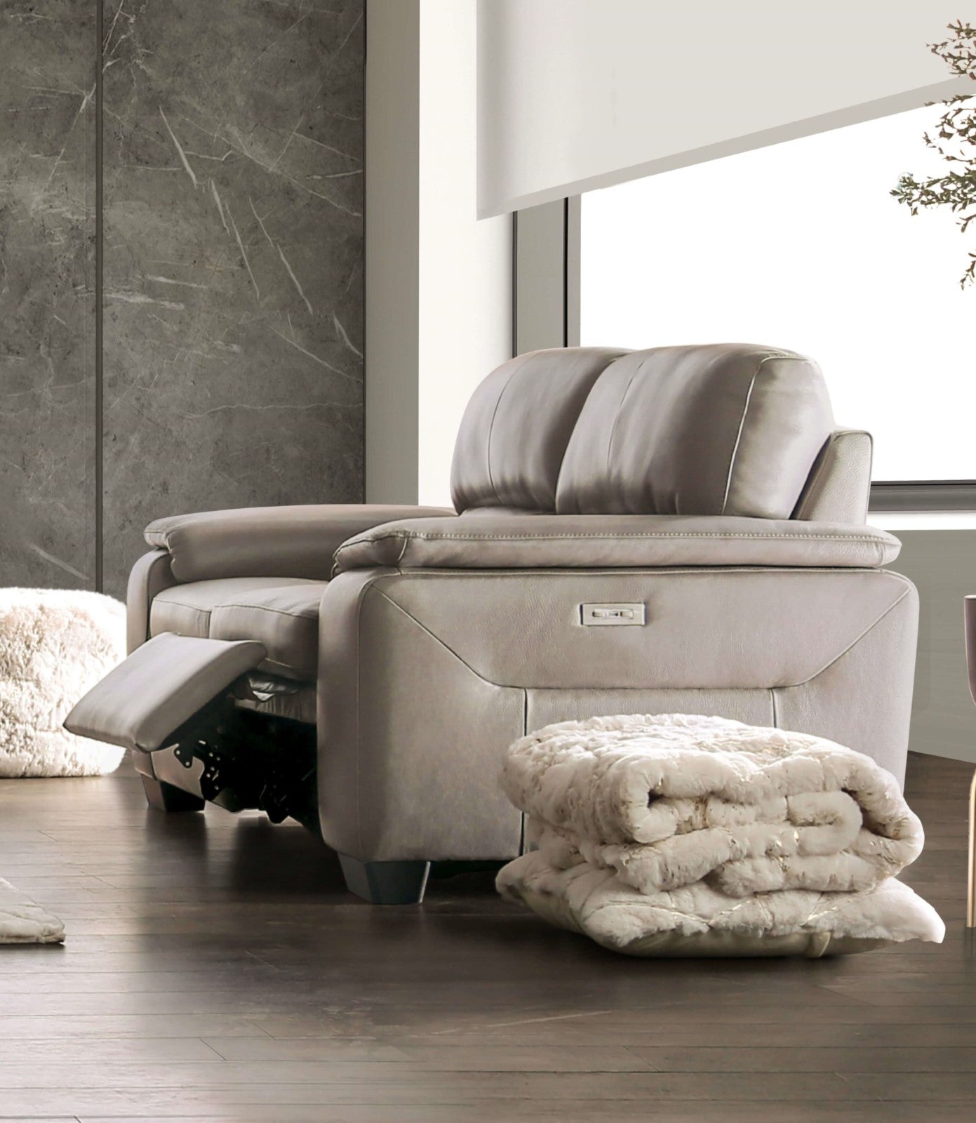 BALDERICO - Power Loveseat, Taupe - FM90001TP-LV-PM-PK