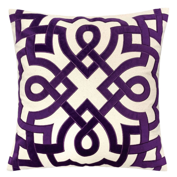 JORJA - 20" X 20" Pillow, Purple (2/CTN) - PL8062-2PK