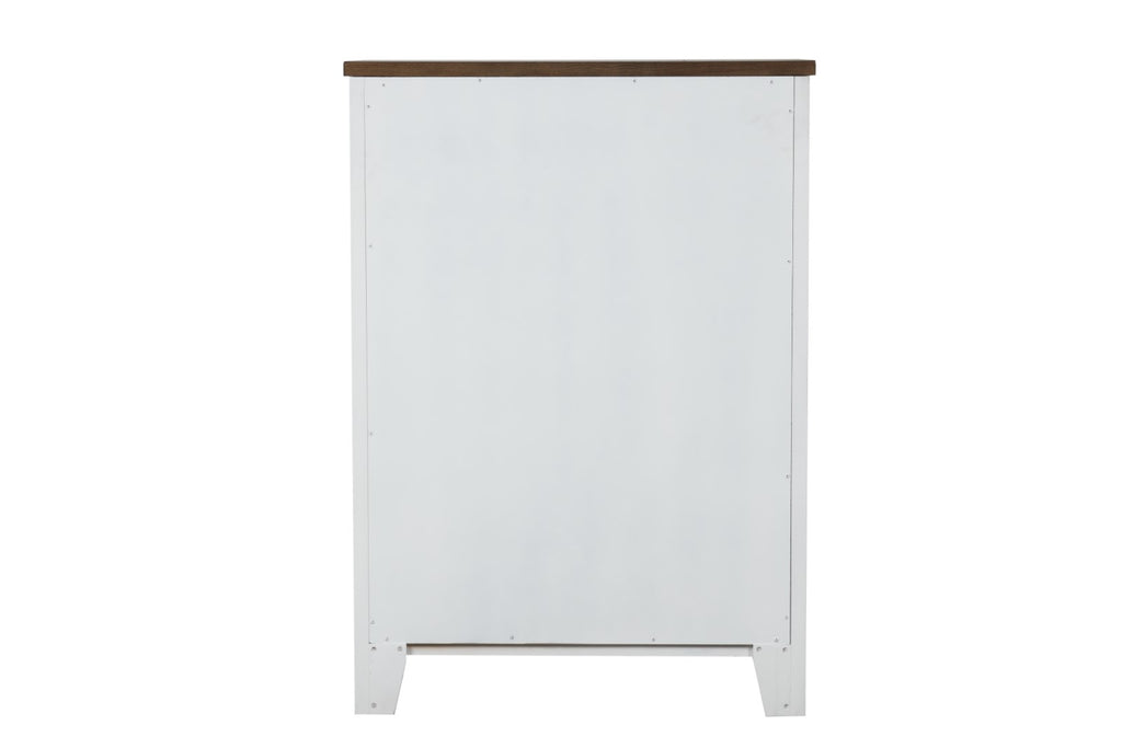 PINETOP - Chest, White/Dark Brown - FM7171WH-C