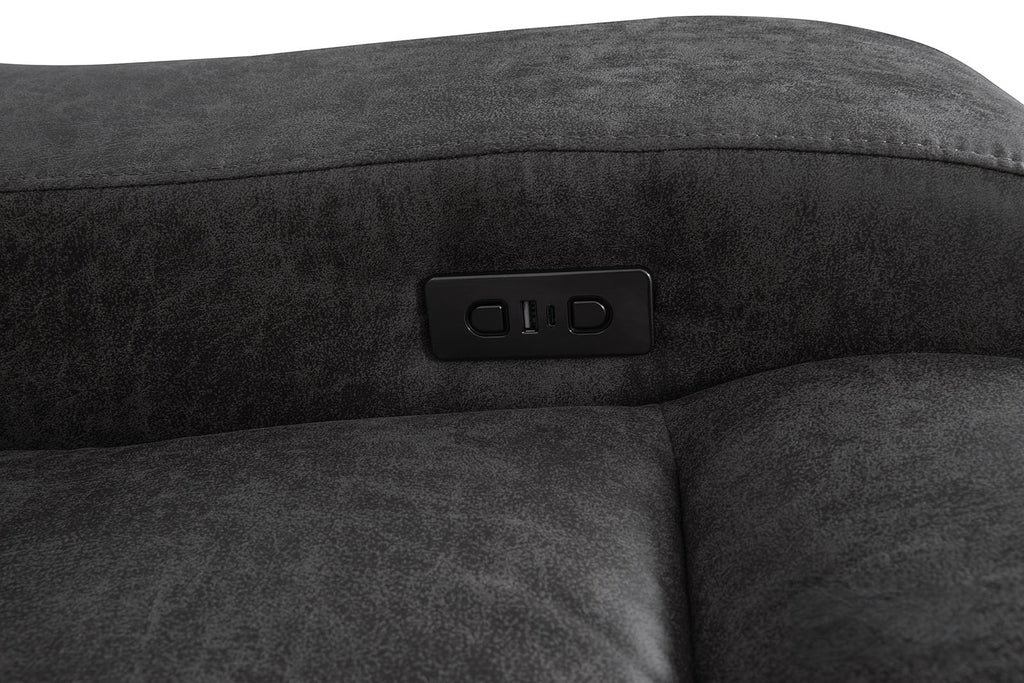 DEMETRIUS - Power Sofa + Loveseat - CM9931DG-PM-2PC