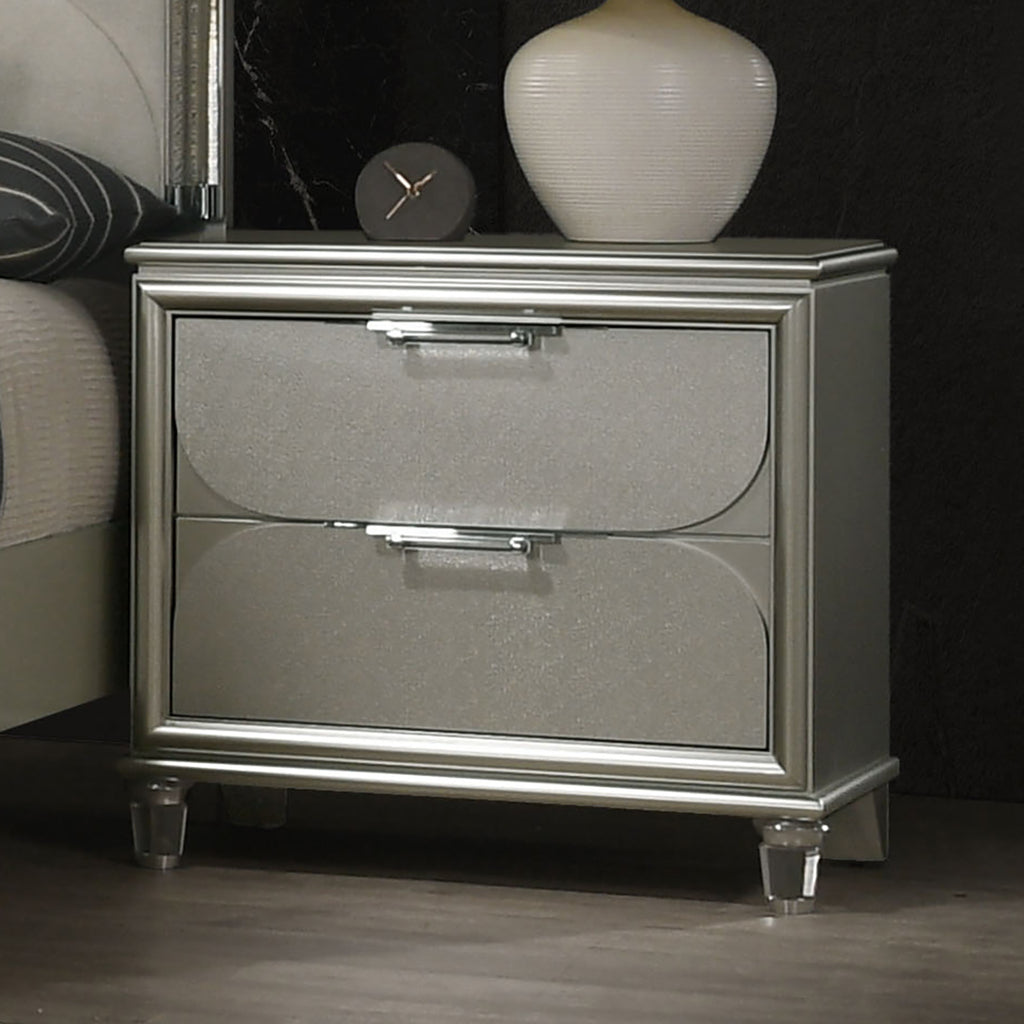SHERIDAN - Nightstand, Silver - FM72080SV-N