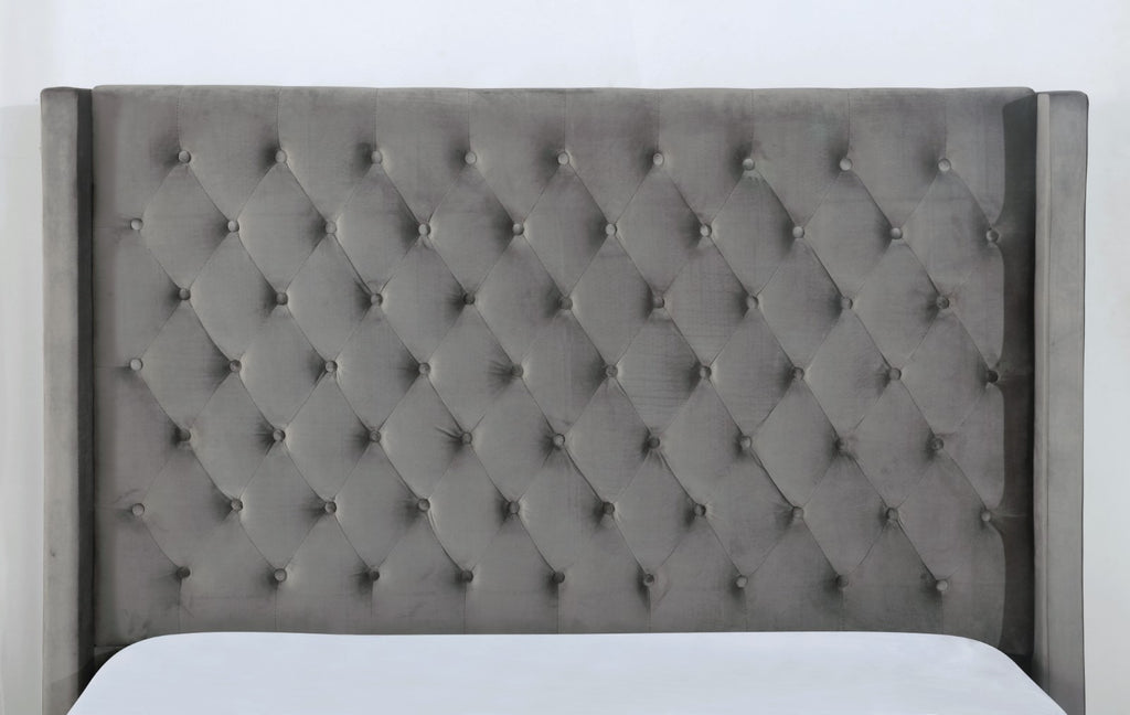 RYLEIGH - E.King Bed, Gray - FM7141GY-EK-BED