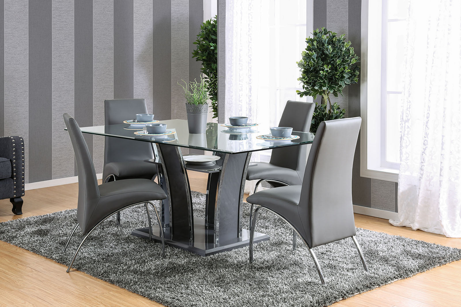 GLENVIEW - Dining Table - CM8372GY-T-TABLE
