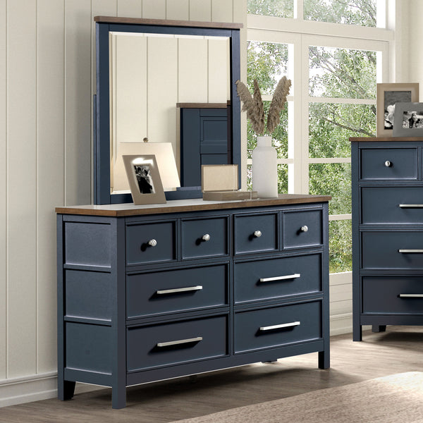 PINETOP - Dresser, Blue/Dark Brown - FM7171BL-D