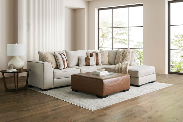 ULVERSTON - Sectional, Beige/Brown - SM5186-SECT