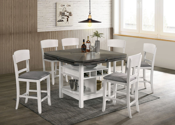 STACIE - 7 PC. Dining Table Set - CM3733WG-RPT-7PC
