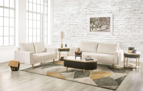 ELVERUM - Sofa + Loveseat - FM61000WH-2PC