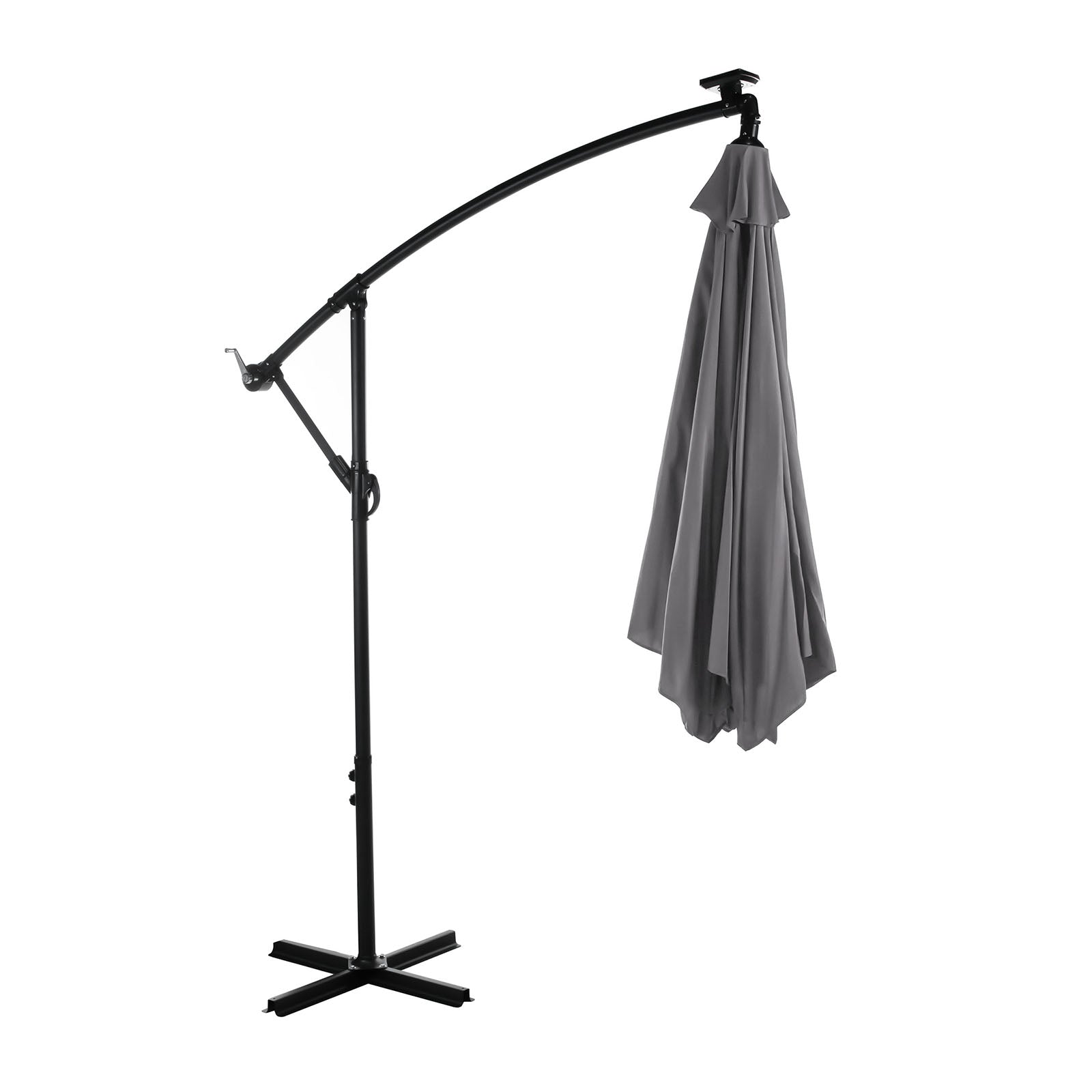 GLAM - Cantilever Umbrella w/ LED, Graphite - GM-3003GR