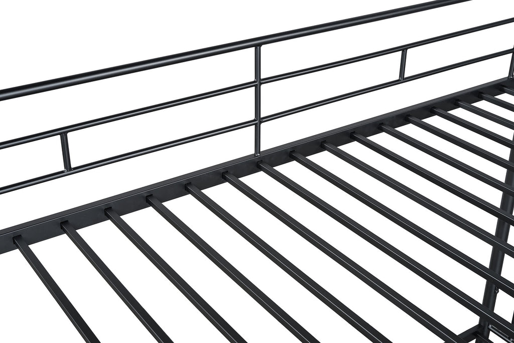 HECTOR - Twin/Twin Metal Bunk Bed (K/D), Black - FM-BK903BK-TT