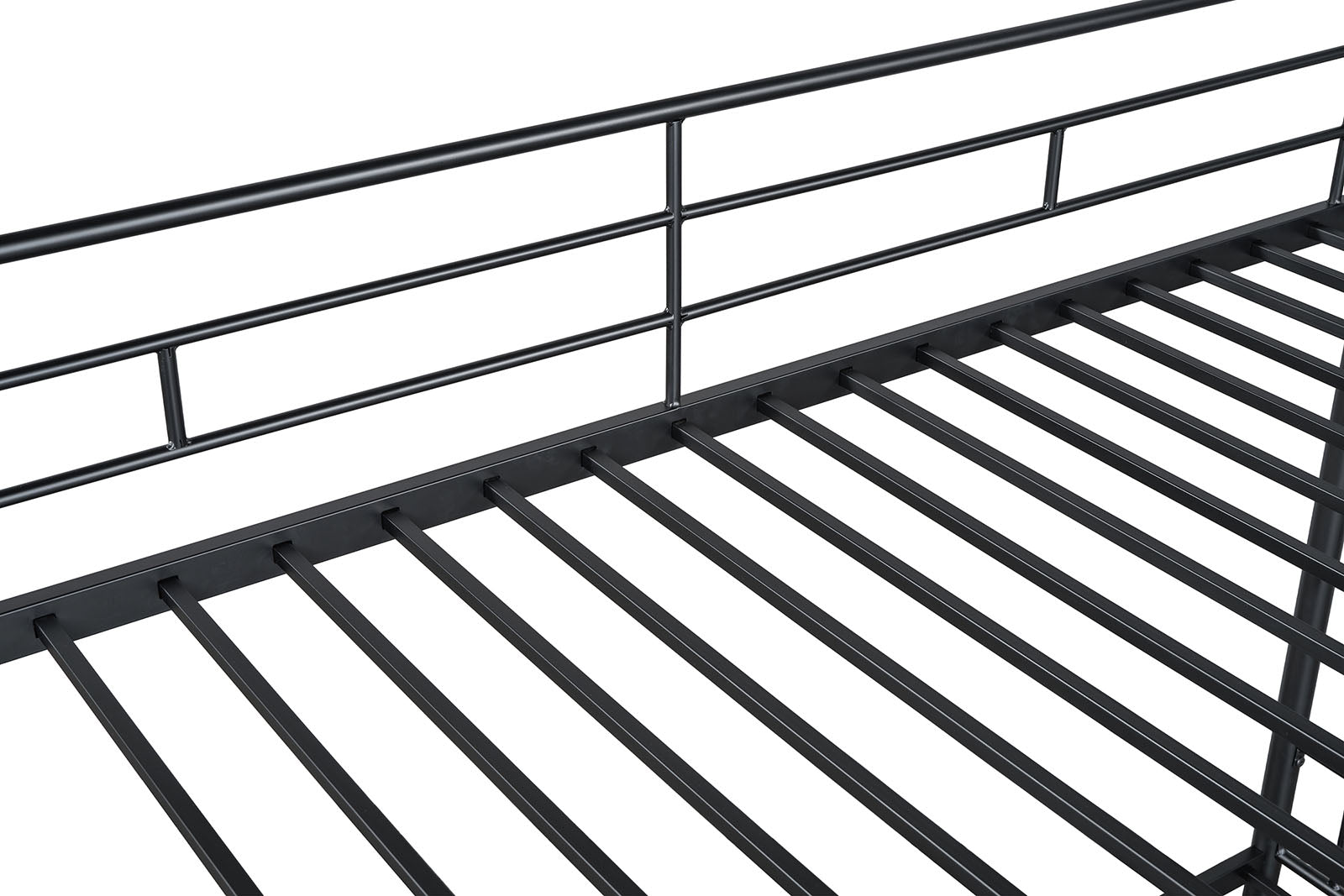 HECTOR - Twin/Twin Metal Bunk Bed (K/D), Black - FM-BK903BK-TT