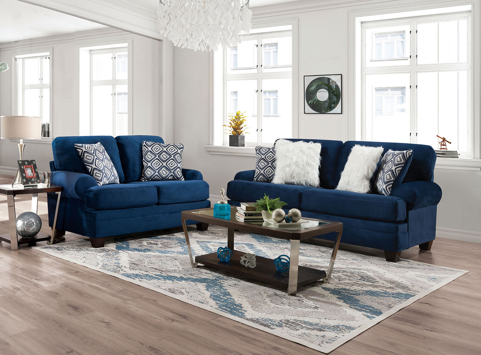 WALDSTONE - Sofa, Navy - SM5176-SF