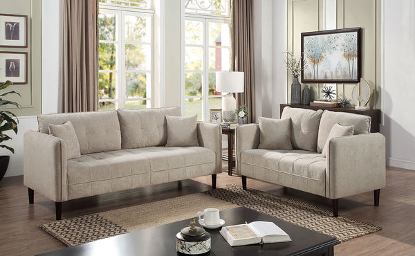 LYNDA - Sofa + Loveseat - CM6736LG-2PC