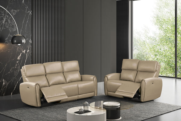 SCHLIEREN - Power Sofa + Loveseat - FM6012BG-PM-2PC