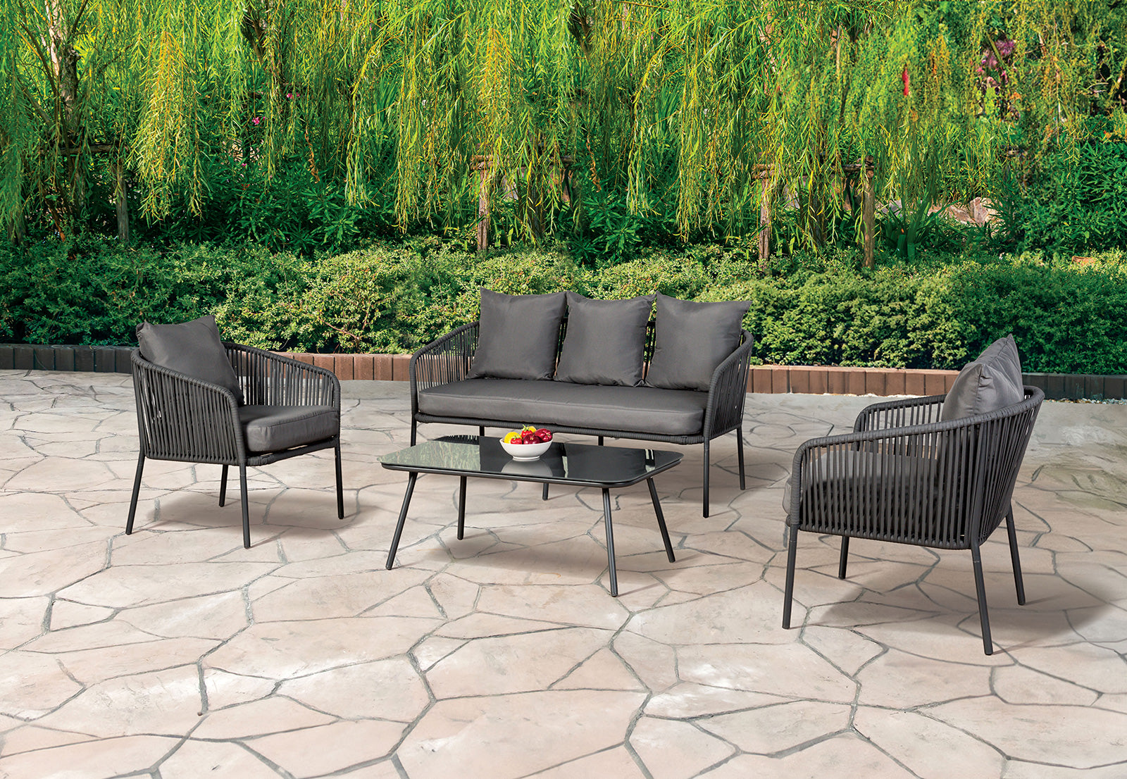 MYESHA - 4 Pc. Conversation Set - LA-A019LG-4PK