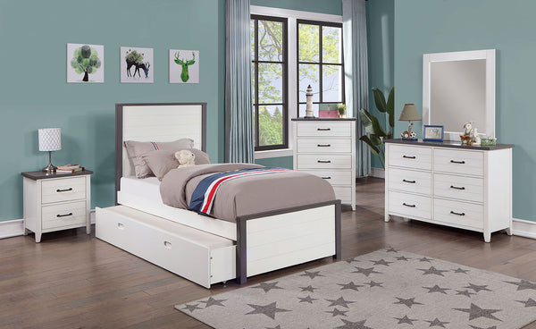 PRIAM - 4 Pc. Twin Bedroom Set - CM7467WH-T-4PC