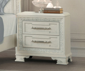 STELLA MIA - Nightstand w/ USB - FM70000WH-N