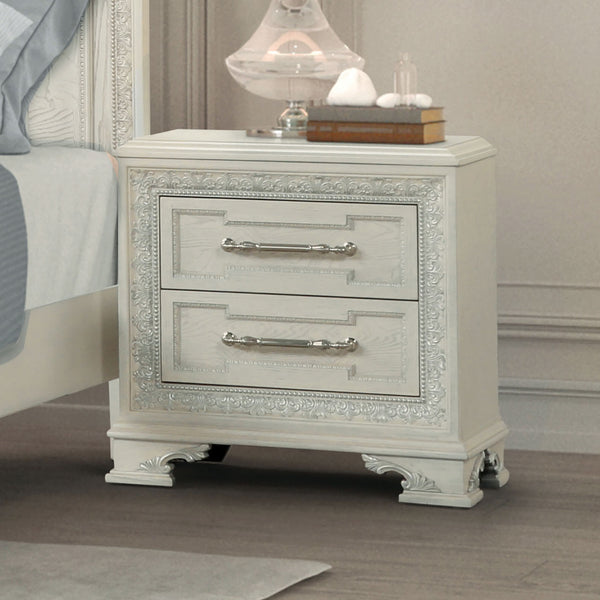 STELLA MIA - Nightstand w/ USB - FM70000WH-N