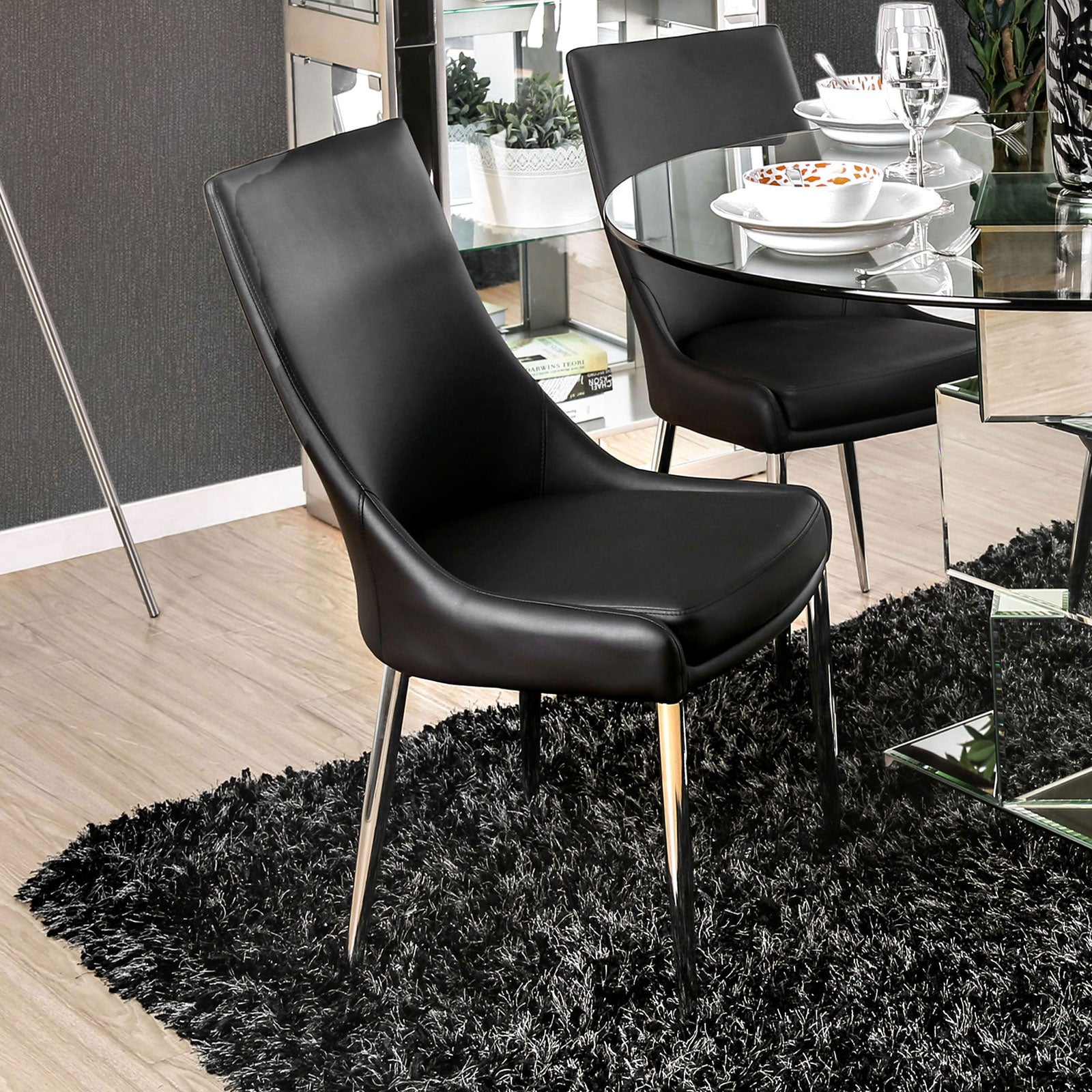 IZZY - Side Chair - CM3384BK-SC-2PK