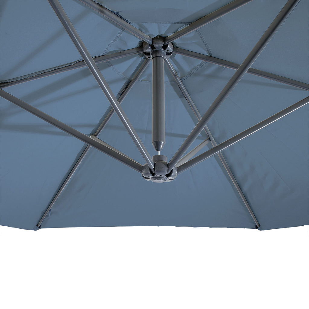 GLAM - Cantilever Umbrella w/ LED, Light Sapphire - GM-3003LS