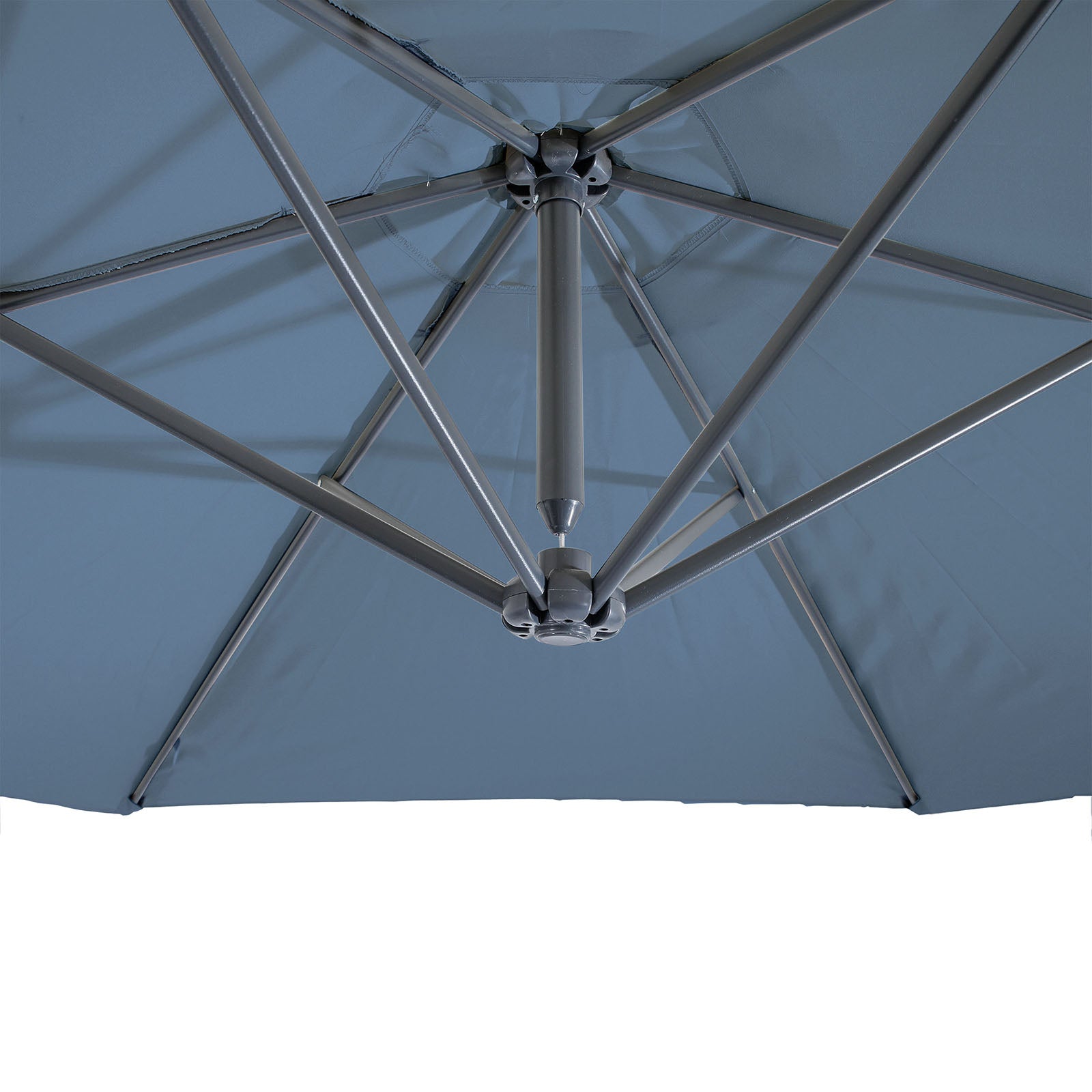GLAM - Cantilever Umbrella w/ LED, Light Sapphire - GM-3003LS