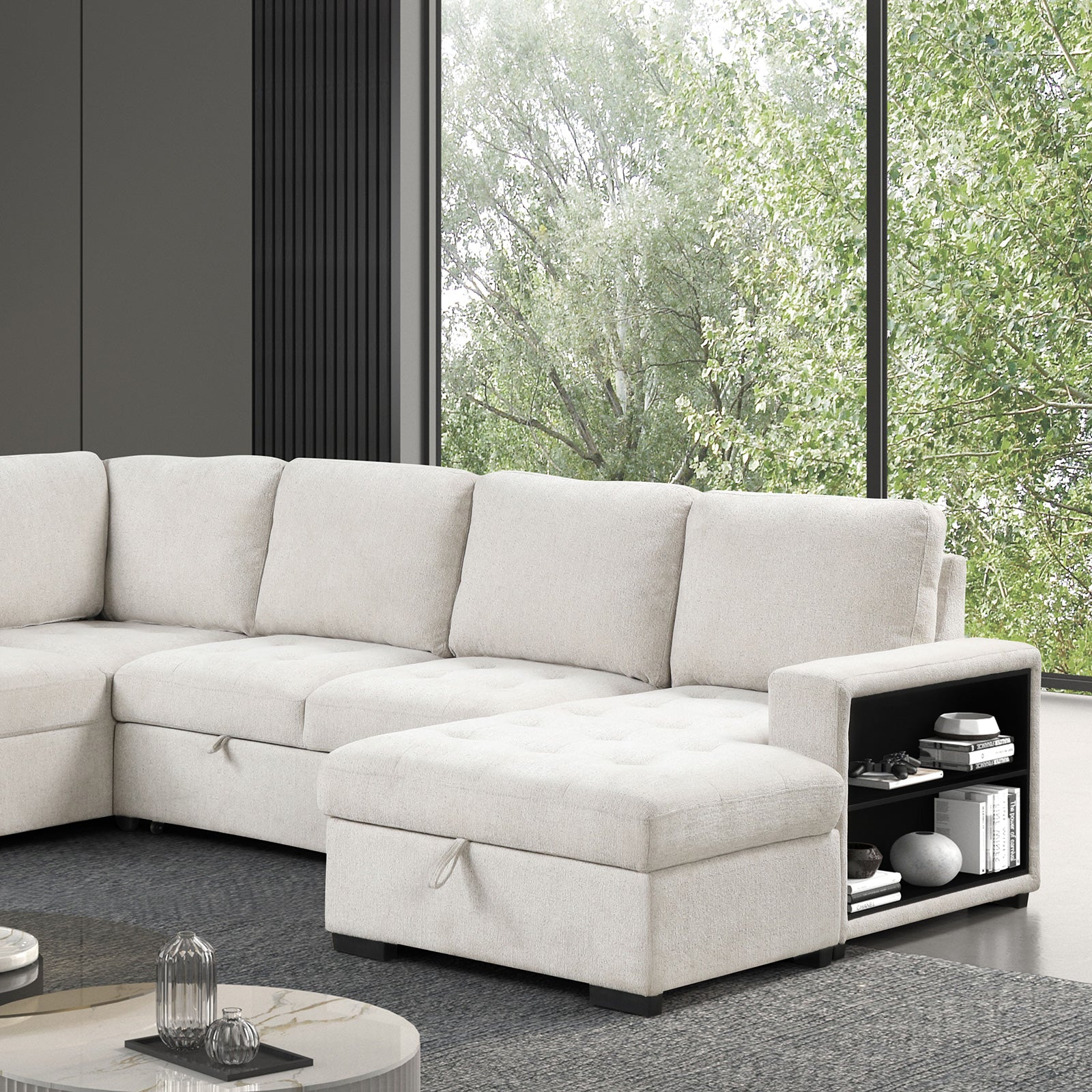 STOCKWELL - Sleeper Sofa Sectional - FM6966DG-SECT