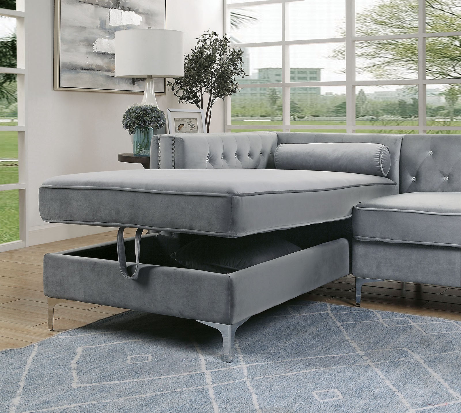 AMIE - Sectional - CM6652GY-SECT