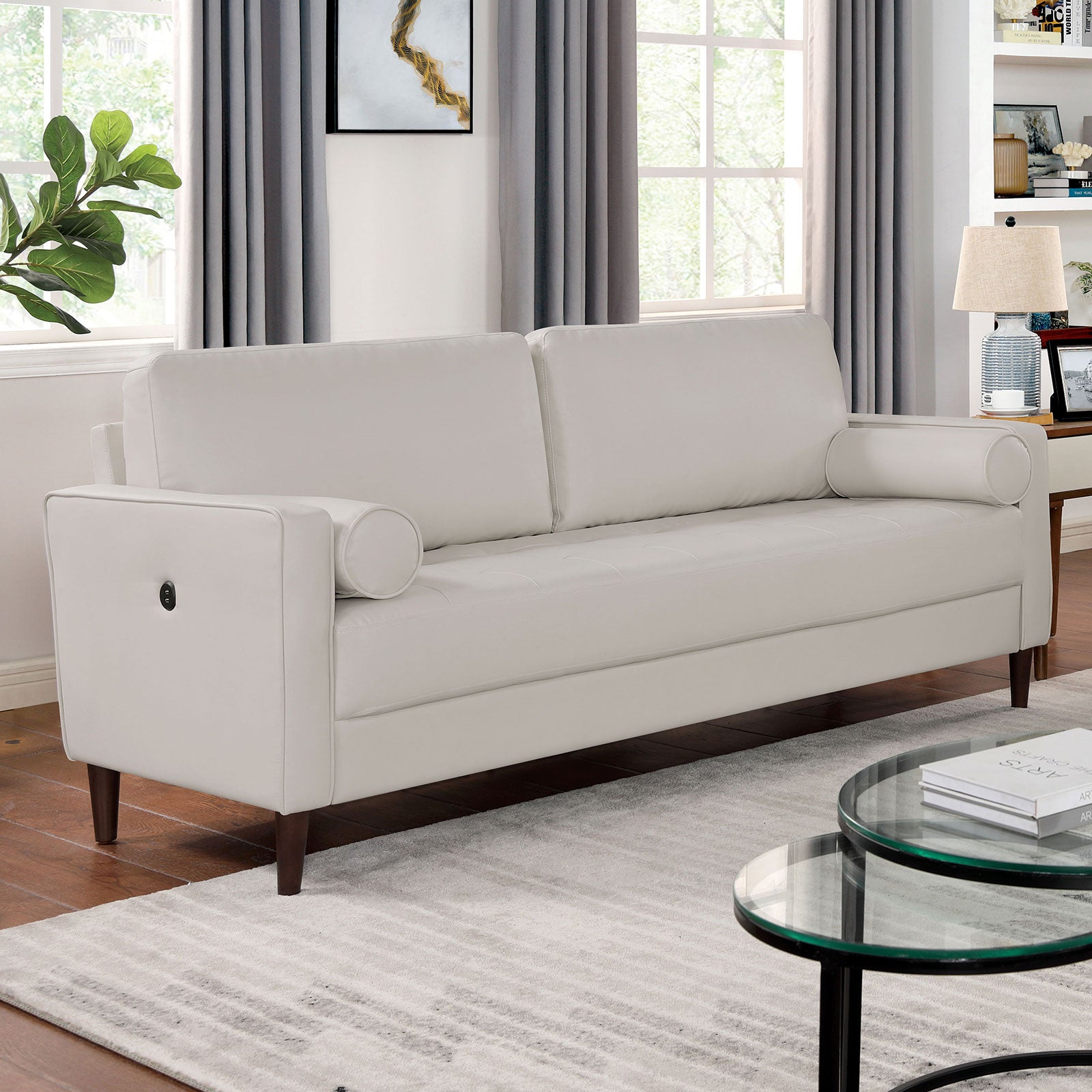 HORGEN - Sofa + Loveseat - CM6452WH-2PC