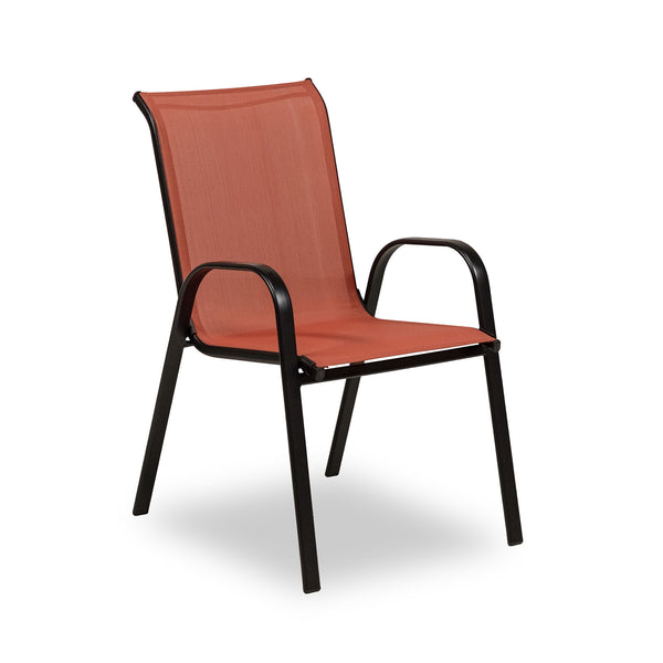PIERRO - Stacking Chair (28/Stack), Red - LA-D013RD-28PK