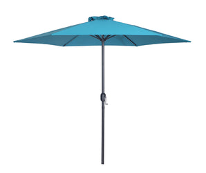 LALI - 9' Outdoor Umbrella, Navy + Base - LA-A027BL+BASE