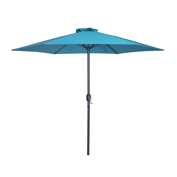 LALI - 9' Outdoor Umbrella, Navy + Base - LA-A027BL+BASE