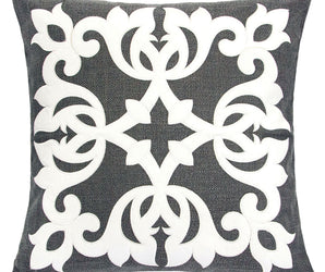 TRUDY - 20" X 20" Pillow, Gray (2/CTN) - PL8056-2PK