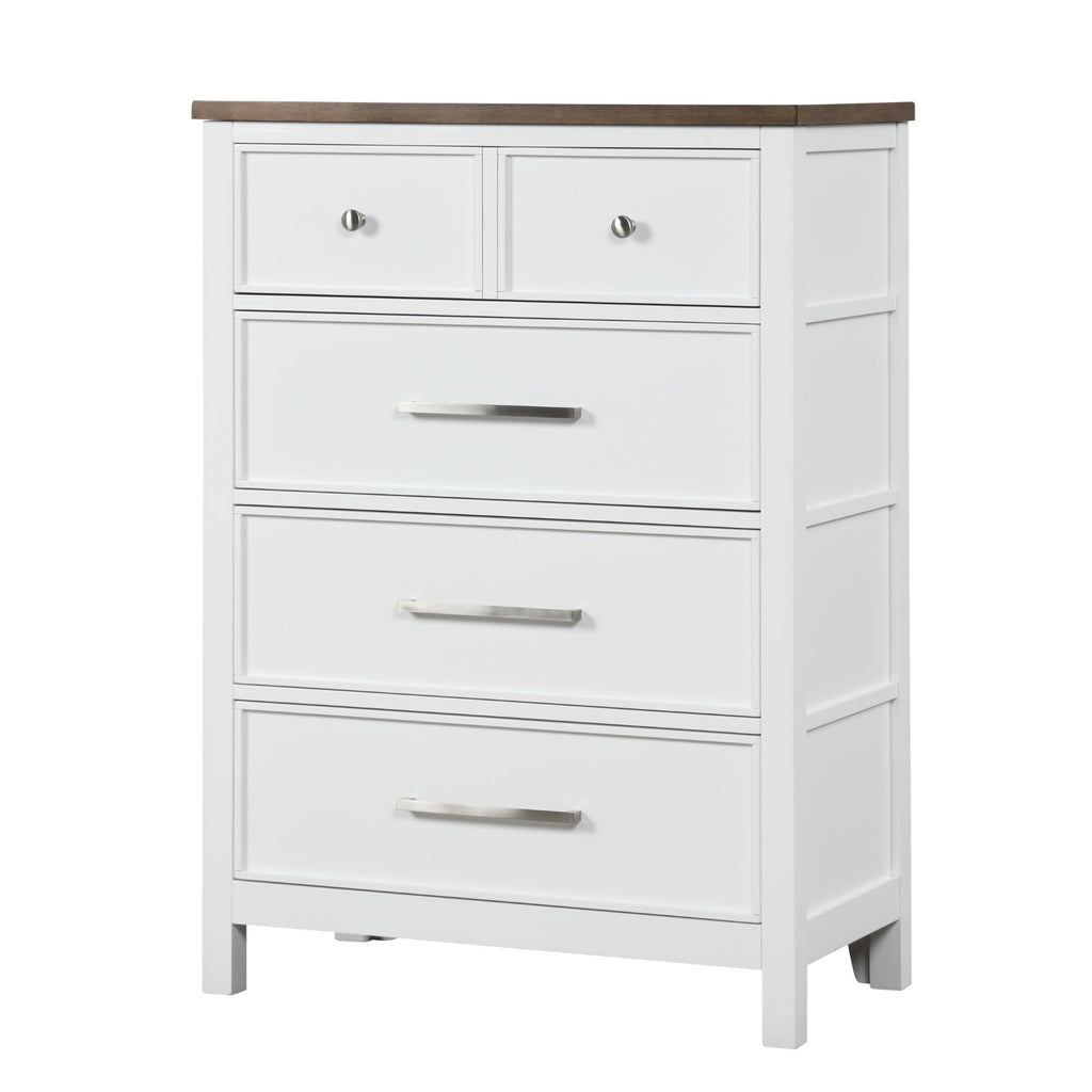 PINETOP - Chest, White/Dark Brown - FM7171WH-C