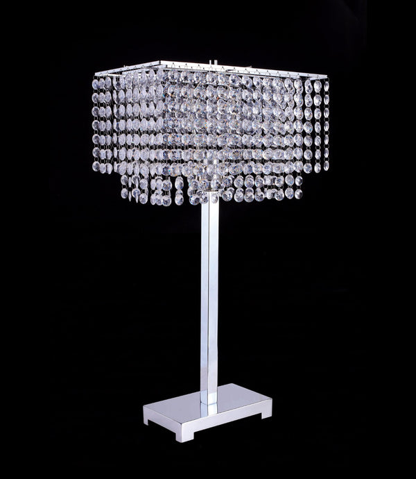 RENA - Table Lamp, Hanging Crystal - L7732CR