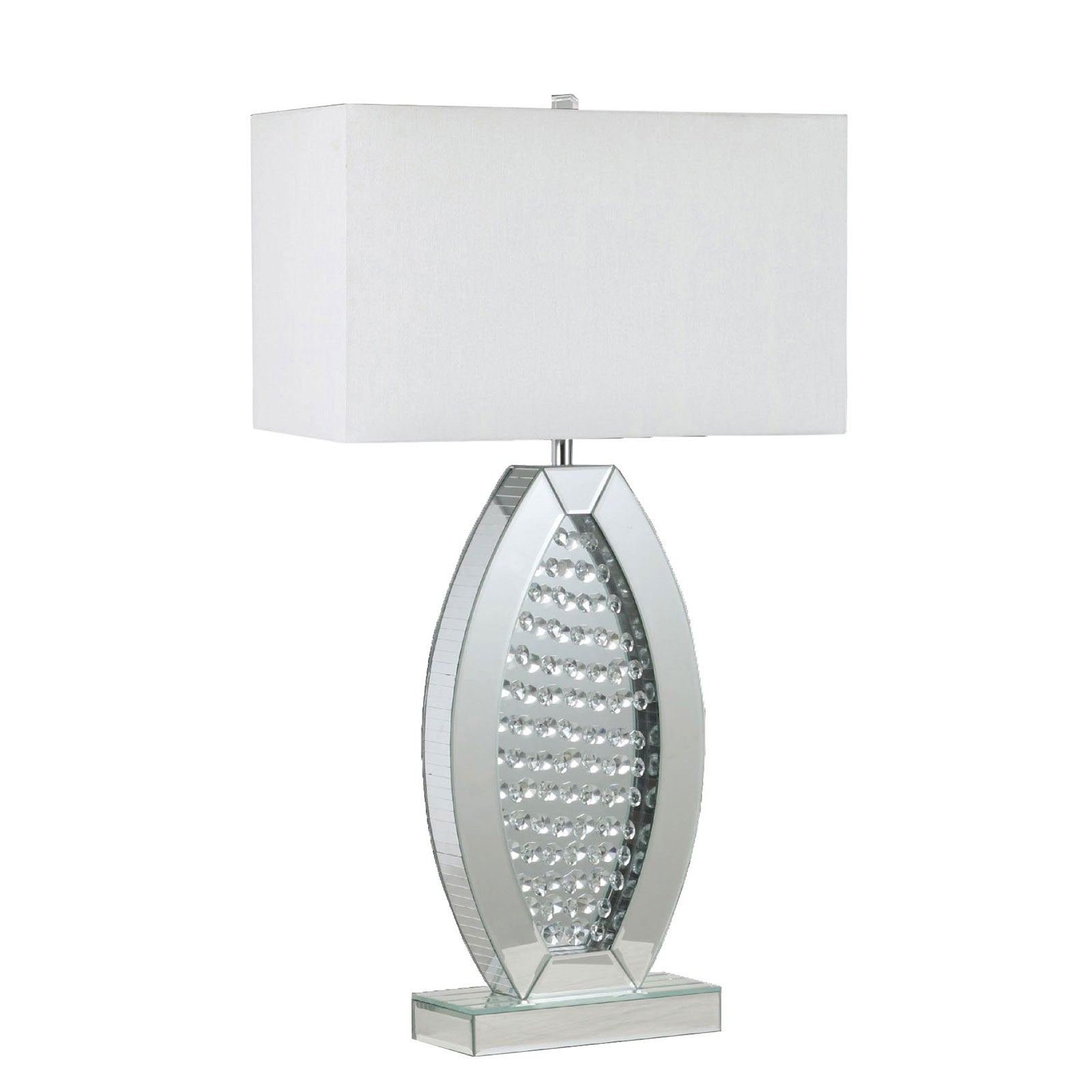 MYDA - Table Lamp, Silver/White - L74001