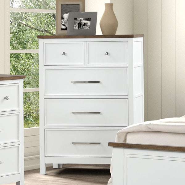 PINETOP - Chest, White/Dark Brown - FM7171WH-C