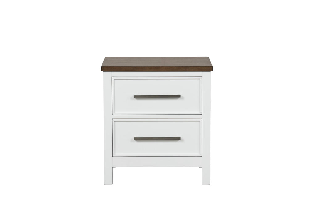 PINETOP - Nightstand, White/Dark Brown - FM7171WH-N