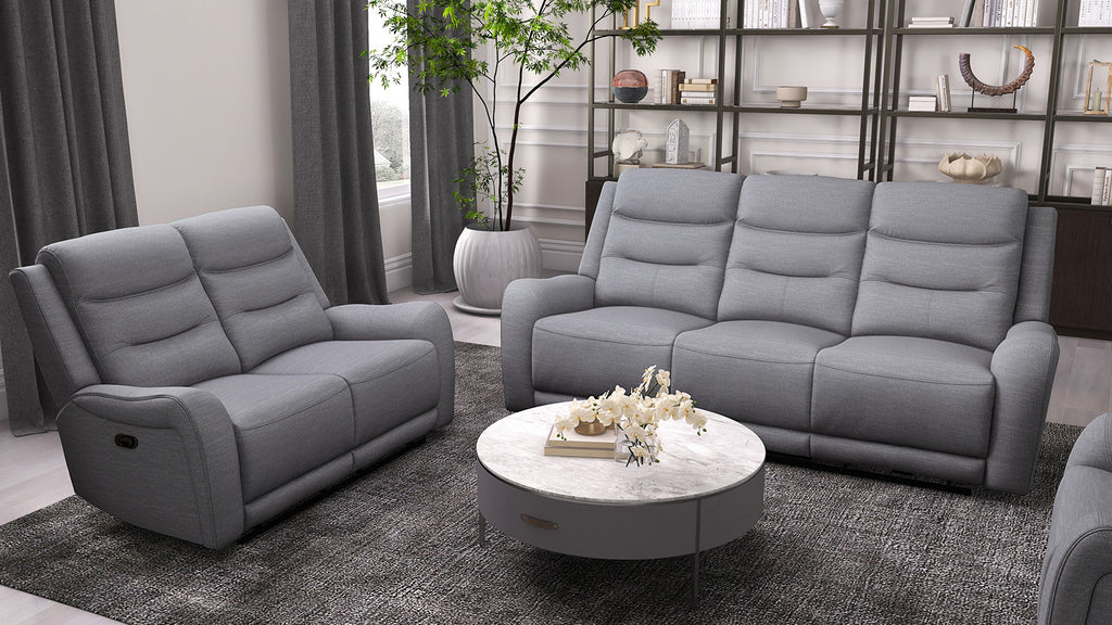 MATTHIAS - Sofa + Loveseat - CM9987GY-M-2PC