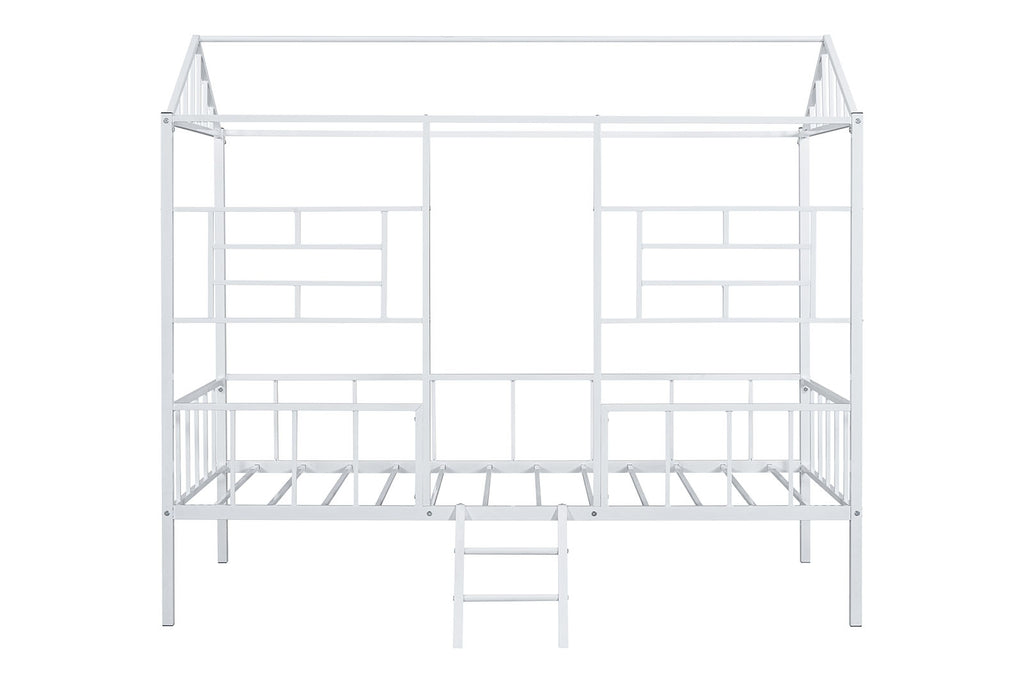 RHONDA - Twin Loft Bed (K/D), White - FM-BK908WH-T